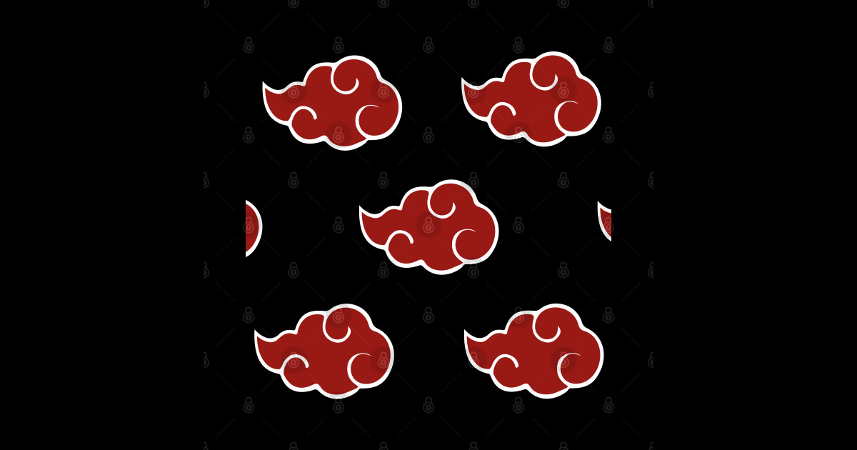 akatsuki print naruto sticker teepublic