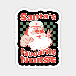 Santa's Favorite Nurse Magnet