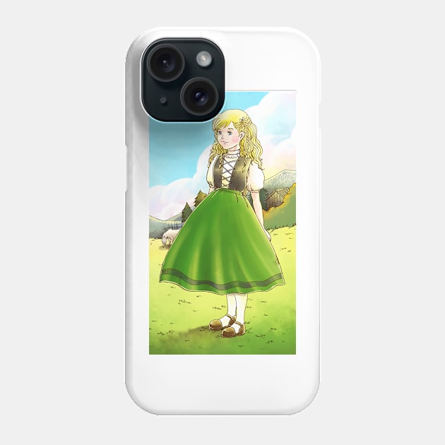 The (Swiss)  Little Doll Girl Phone Case by reynoldjay