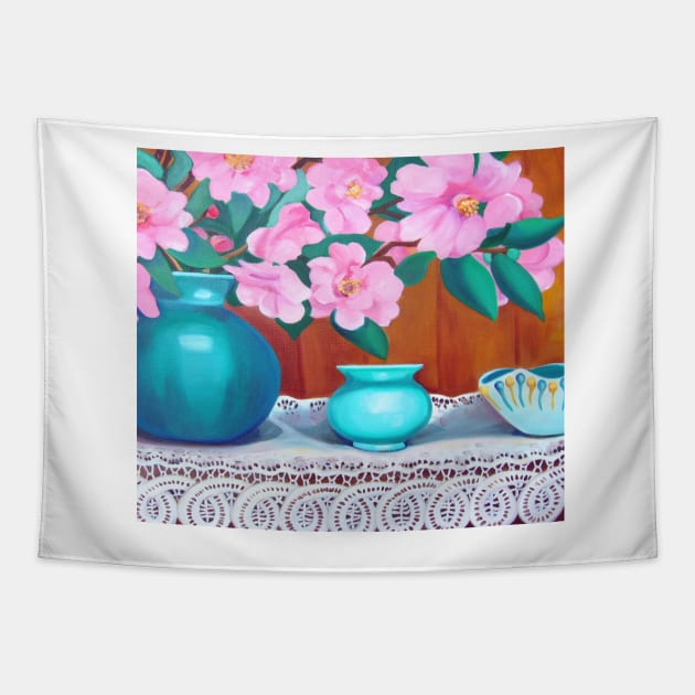 Vintage Still Life Tapestry by veroniqueayac