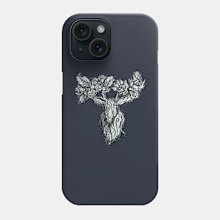 Forest Moose (White) Phone Case