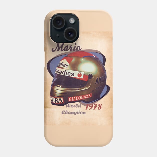 1978 Mario Andretti Phone Case by Popcult Posters