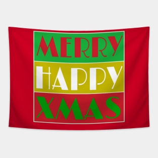 Merry Happy Xmas - Back Tapestry