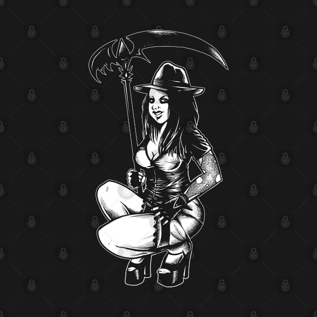 Sexy woman with scythe by wildsidecomix