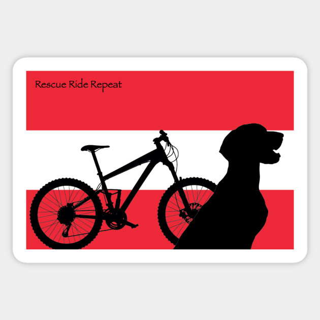 Rescue Ride Repeat Austria Mountain Biking Sticker Teepublic