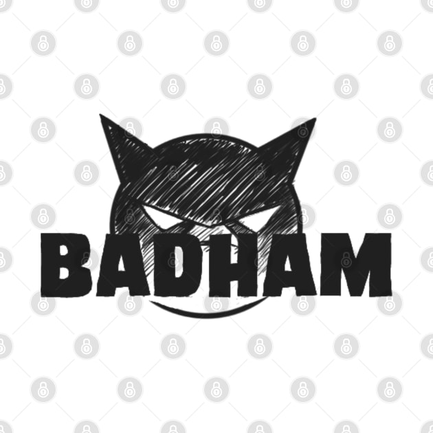 Badham Logo- Black Design by sketchbooksage