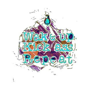 Fasbytes Runner, Wake up kick, Repeat T-Shirt