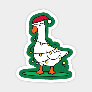 Adorable Christmas Goose Magnet