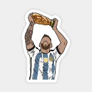 Messi World Cup Celebration Magnet