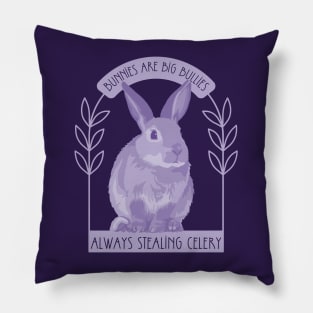 Bunnies Are Big Bullies Pillow