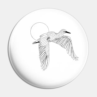 Snowy Egret Bird Pin