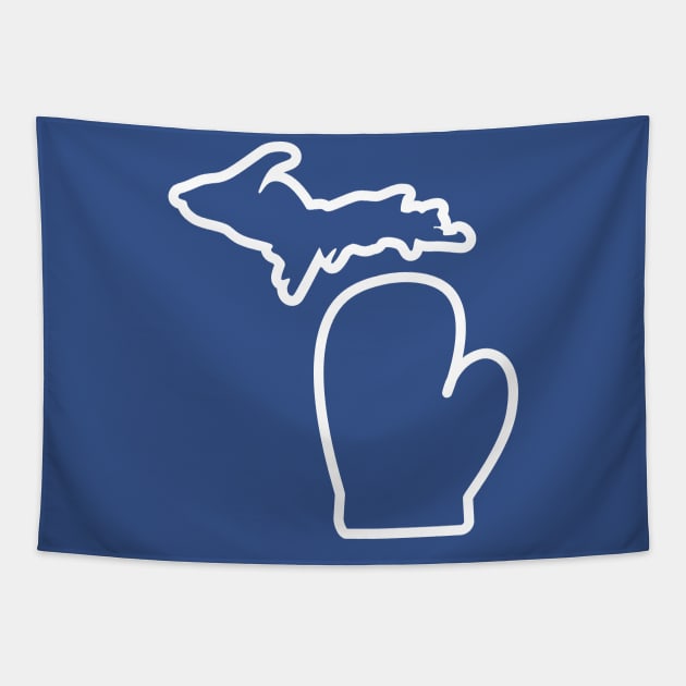 Michigan's Mitten Tapestry by Lost Mitten Apparel Co