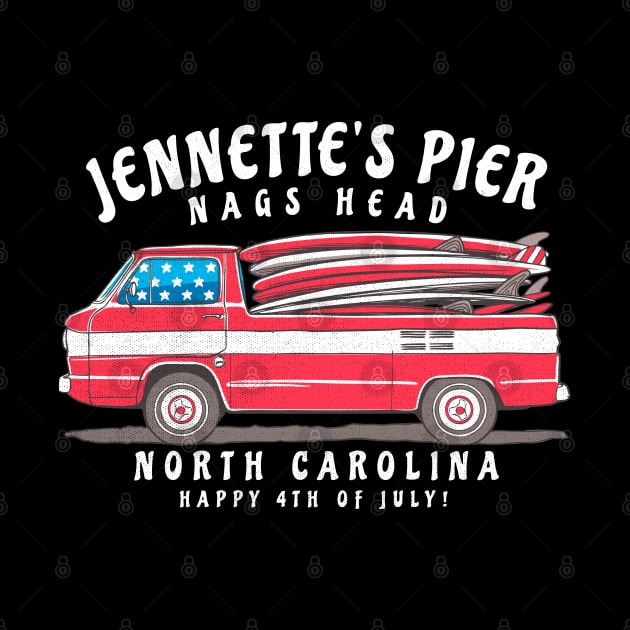 Jennette’s Pier, NC Summer Surfboards on the Fourth by Contentarama