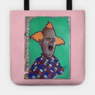 Cartoon Clown | Weird Florida Man War Pig | Duck Acid | Bad Hero Portrait Lowbrow Pop Surreal Art | Youtube Star | Masterpieces | Original Oil Painting By Tyler Tilley Tote