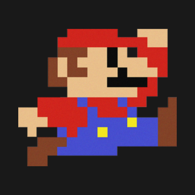 Super Mario - 8bit - Mario - T-Shirt | TeePublic