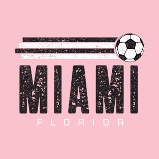 Miami Soccer Retro Vintage T-Shirt