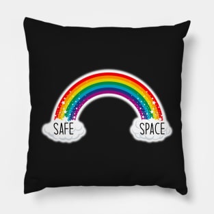 Safe Space Rainbow Pillow