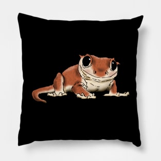 Happy Crested Gecko, Smiling Gecko, Cute Crestie Pillow