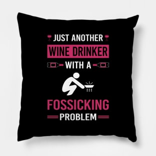 Wine Drinker Fossicking Fossick Pillow