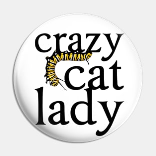 Crazy Cat (Caterpillar) Lady Pin