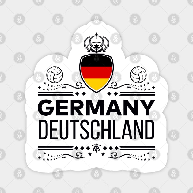 GERMANY FOOTBALL | VINTAGE EDITION Magnet by VISUALUV