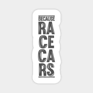 Because Racecars Magnet