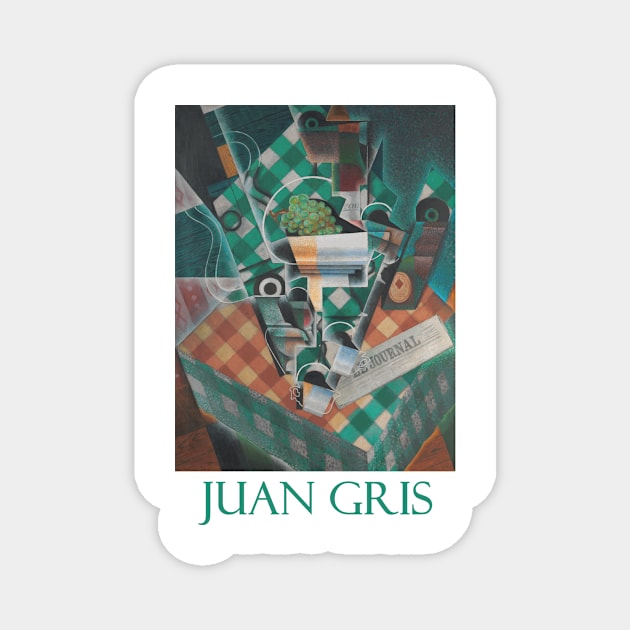 Still Life with Checkered Tablecloth by Juan Gris Magnet by Naves