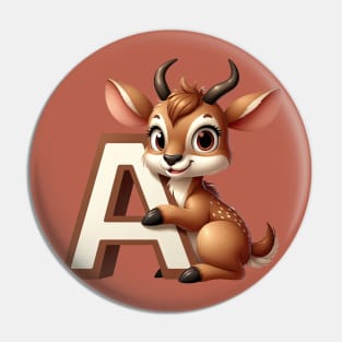 A is for Antelope Pin