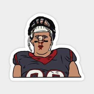 JJ Watt Bloody Nose Magnet