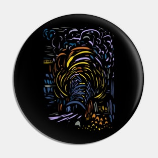 Van Gogh parody Pin