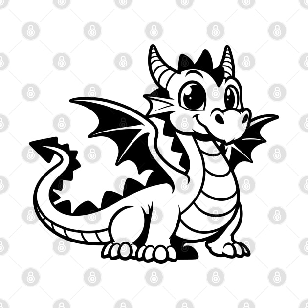 Cartoon Dragon by KayBee Gift Shop