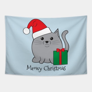 Meowy Christmas Tapestry