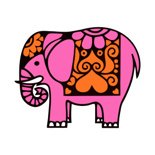 Pink Summer Elephant T-Shirt