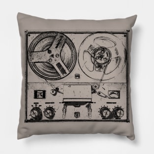 Reel To Reel Analog Tape Machine Music Pillow