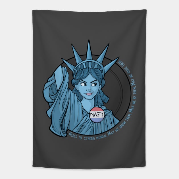 Nasty Lady Liberty Tapestry by KHallion