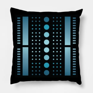 “Dimensional Solar System” - V.3 Blue - (Geometric Art) (Dimensions) - Doc Labs Pillow