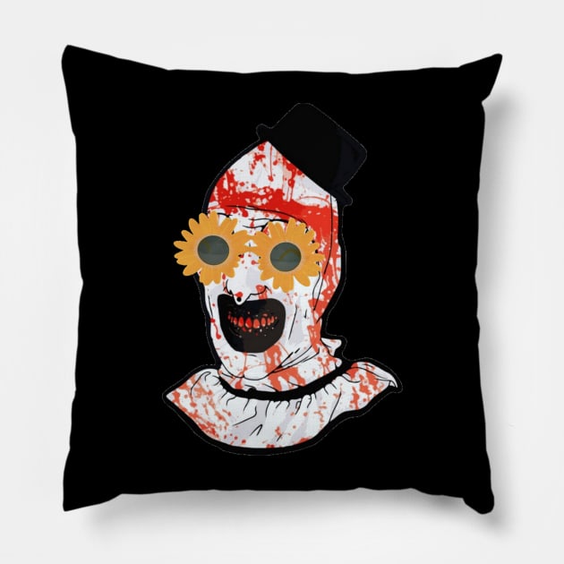 Terrifier 2 - Art the Clown Pillow by pizowell
