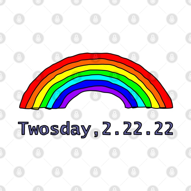 Twosday 22 February 2022 Rainbow by ellenhenryart