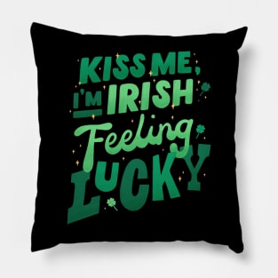 st patricks day near me - Kiss Me I'm Irish Pillow