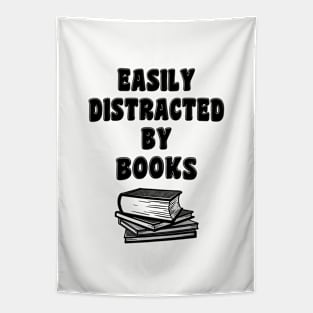 Easily Distracted By Books Tapestry