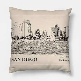 San Diego - California Pillow