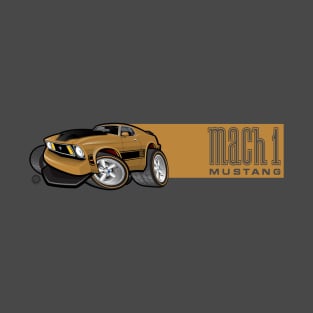 Mach 1 Gold with Gold Stripe T-Shirt