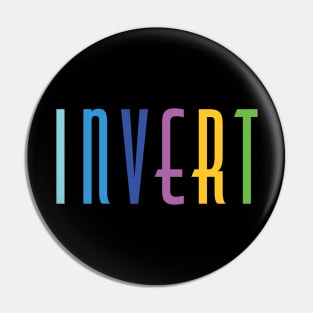 Inverted Rainbow Colors for Gay Invert Pin