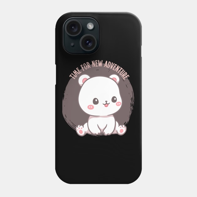 Time for new adventure Hello little bear cute baby outfit Phone Case by BoogieCreates