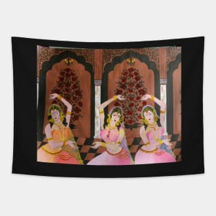 Dancers in the Mughal Court Tapestry