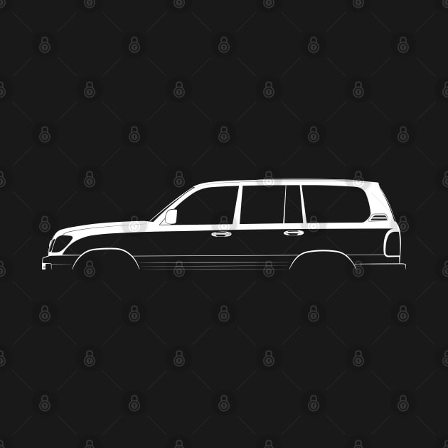 Lexus LX 470 (J100) Silhouette by Car-Silhouettes