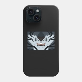 Dark and Silver Tiger Face Phone Case