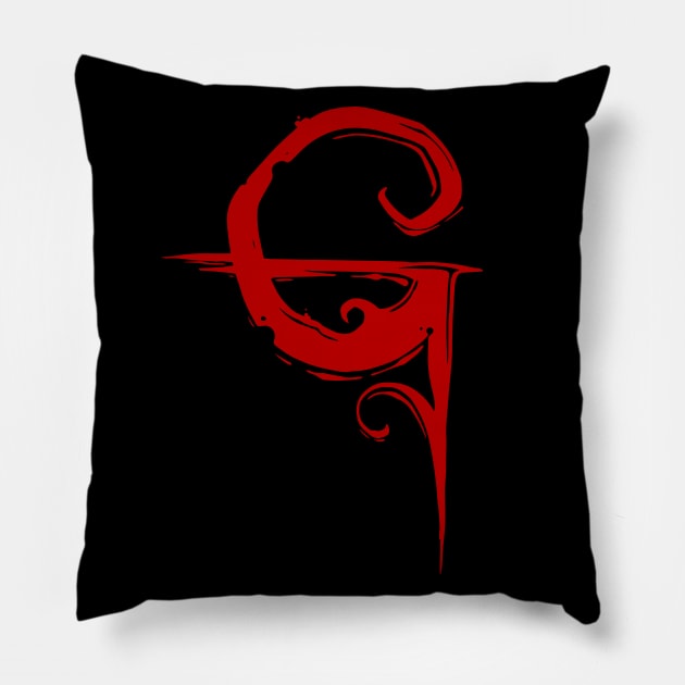 GT Red Minimal Logo Pillow by tk6189