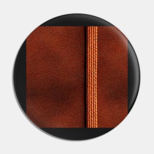 Brown leather, natural and ecological leather print #32 Pin