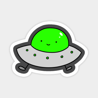 Cute Smiling UFO Magnet